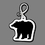 Custom Bear (Solid) Bag Tag, Price/piece