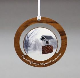 Custom USA Made - Wood Ornaments sized at 2.75" with Color Printed art