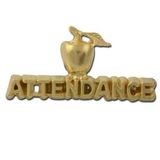 Blank Attendance With Apple Lapel Pin, 1 1/4