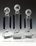 Custom World Globe Optical Crystal Award Trophy., 12.5