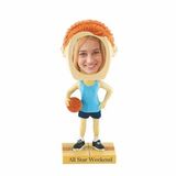 Custom Girl's Basketball Single Bobble Head