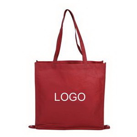 Custom Non-Woven Covered Shopping Bags, 13 3/4" W x 9 3/4" H x 3 3/4" D