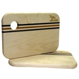 Custom Wood Cutting Board w/ Cherry and Walnut Stripes