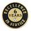 Blank Excellence In Service Pin - 6 Years, 3/4" W, Price/piece