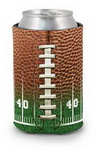 Custom Football Field Scuba Pocket Coolie Can Cover (4 Color Process)