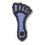 Custom Potpourri Embroidered Applique - Footprint, Price/piece