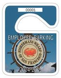 Custom Full Color Rectangle Plastic Security Hang Tag (2 3/4
