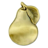 Blank Bronze Pear Pin, 3/4