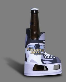 Custom Hockey Skate Bottle Sleeve Beverage Insulator (Sublimated), 4" W X 5 1/4" H