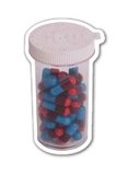 Custom Stock Pill Bottle Thin Magnet