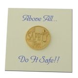 Blank Safety First Lapel Pin, 3/4