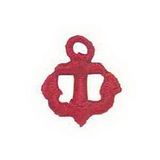 Custom International Collection Embroidered Applique - Small Anchor