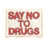 Custom Potpourri Embroidered Applique - Say No To Drugs