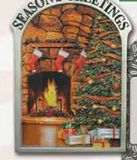 Custom 3D Gallery Print Collection Full Size Ornament (Season's Greetings Hearth)