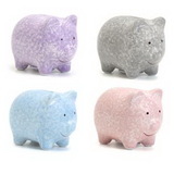 Custom Pig - Unique Mini Hand Painted Ceramic Bank, 6