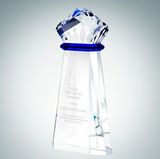 Custom Crown Achievement Optical Crystal Award, 10