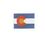 Custom Woven State Flag Applique - Colorado, Price/piece