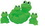 Custom Rubber Frog 4 Piece Big Family, Price/piece