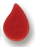 Blank Blood Drop Stock Design Plastic Lapel Pin