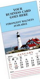 Custom Scenic Magnetic Business Card Calendar - January Start