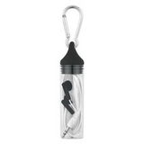 Custom Earbuds In Case With Carabiner, 4 1/2