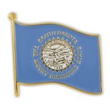 Blank South Dakota State Flag Pin