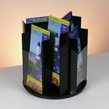 Custom 6-pocket Rotating Acrylic Brochure Holder - Countertop