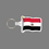 Key Ring & Punch Tag W/ Tab - Full Color Flag Of Egypt, Price/piece