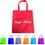 Custom Flat Non-woven Grocery Tote Bag, 14" H x 13" W, Price/piece