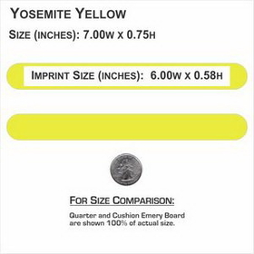 Custom 7" Yosemite Yellow Foam Cushion Emery Boards