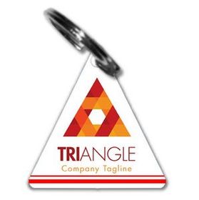 Custom Triangle Keychains, 1.5" L x 1.5" W