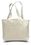 Natural Canvas Tote Bag w/Interior Zipper Pocket - Blank (18.5"x12"x5.5"), Price/piece