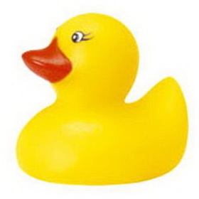 Custom Rubber Micro Duck, 1 1/2" L x 1 1/4" W x 1 1/4" H