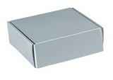 Custom Metallic Silver Decorative Mailer - 6 x 6 x 2, 6