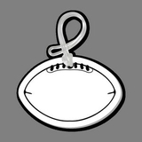 Custom Football (Curved Laces-Outline) Bag Tag