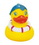 Blank Rubber Summer Fun Duck, 3 1/2" L x 2 5/8" W x 3 1/4" H