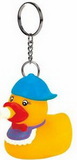 Custom Rubber Baby Duck Key Chain (W/ Bottle)