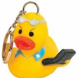 Custom Rubber Hi-Tech Duck Key Chain