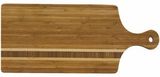Custom Bamboo Large Inlay Bread Board with Handle, 20.75