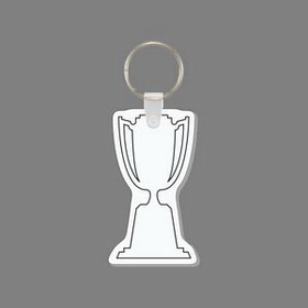 Custom Key Ring & Punch Tag - Tall Trophy Cup