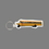Key Ring & Full Color Punch Tag - School Bus, Price/piece