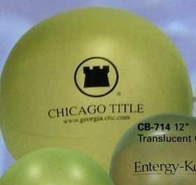 Custom Translucent Green Beachballs / 24"