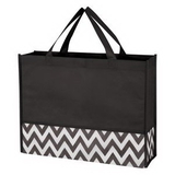 Custom Zigzag Non-Woven Tote Bag, 15