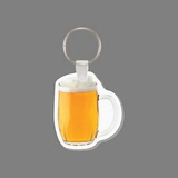 Key Ring & Full Color Punch Tag - Mug Of Beer