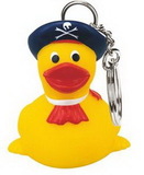 Custom Rubber Pirate Duck Key Chain