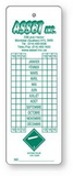 Custom White Polyethylene Plastic Tag (17 to 24 sq/in) screen-printed, 0.023