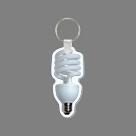 Key Ring & Full Color Punch Tag - CFL Bulb