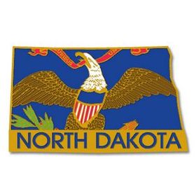 Blank North Dakota Pin