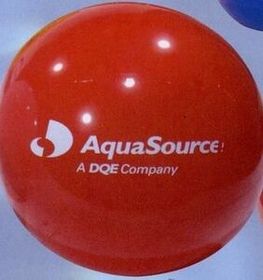 Custom Inflatable Solid Color Beachball / 36" - Red