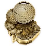 Custom 2 1/2'' Basketball Medal (G)